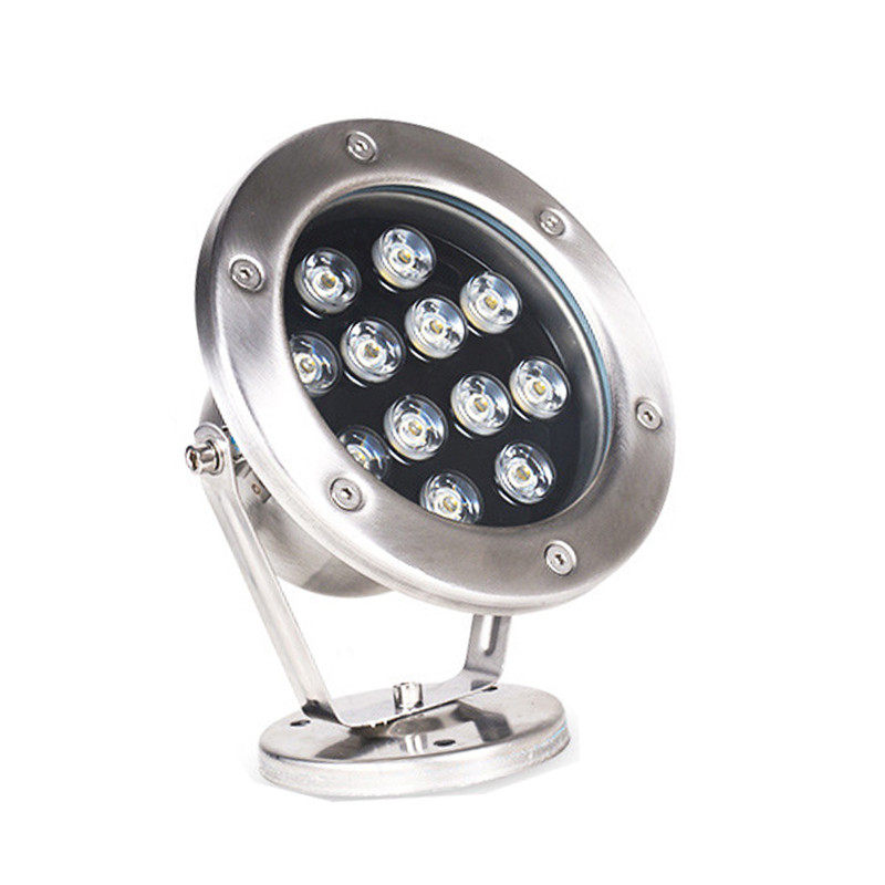 Full Stainless Steeel Materials AC/DC12V IP68 Waterproof 12W LED Fountain Light